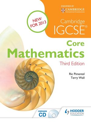 cover image of IGCSE Core Mathematics 3ed + CD